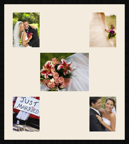 passe partout  4 - 20x25 and 1 - 35x28 photos