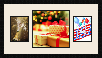 passe partout  2 - 15x20 and 1 - 30x30 photos