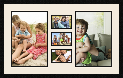 passe partout  2 - 27x42 and 3 - 15x10 photos