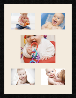 passe partout  4 - 18x13 and 1 - 25x20 photos