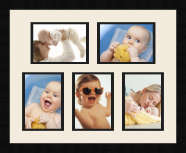 passe partout  2 - 18x13 and 3 - 13x18 photos