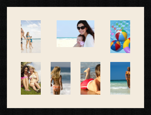 passe partout  6 - 10x15 and 1 - 18x13 photos