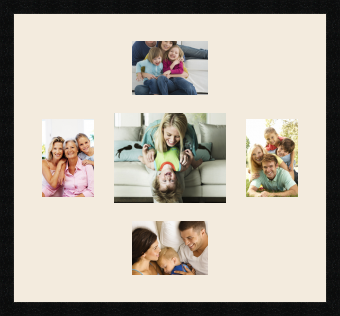 passe partout  2 - 18x13 and 2 - 13x18 and 1 - 25x20 photos