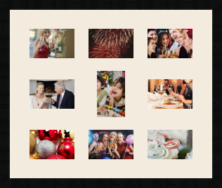 passe partout  8 - 15x10 and 1 - 10x15 photos