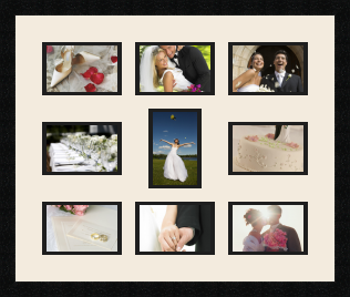 passe partout  8 - 15x10 and 1 - 10x15 photos