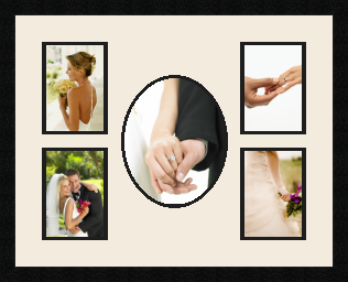 passe partout  4 - 13x18 and 1 - 20x25 photos