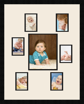 passe partout  6 - 9x13 and 1 - 20x25 photos