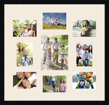 passe partout  6 - 18x13 and 2 - 13x18 and 1 - 20x25 photos