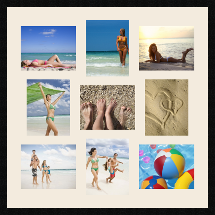 passe partout  5 - 25x20 and 4 - 20x25 photos