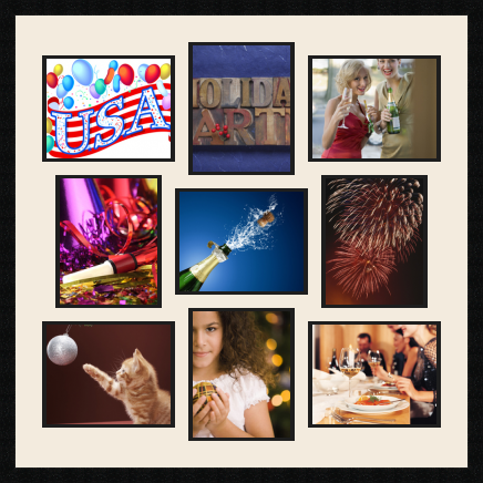 passe partout  5 - 25x20 and 4 - 20x25 photos