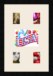 passe partout  4 - 7x9 and 1 - 18x13 photos