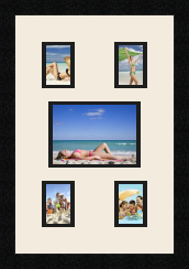 passe partout  4 - 7x9 and 1 - 18x13 photos