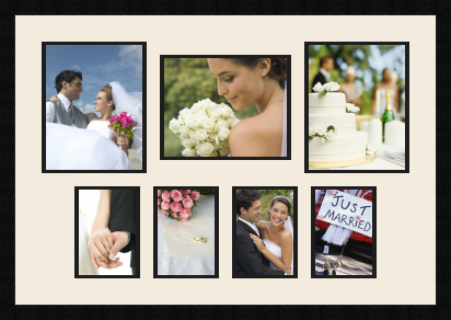 passe partout  2 - 20x25 and 1 - 25x20 and 4 - 13x18 photos