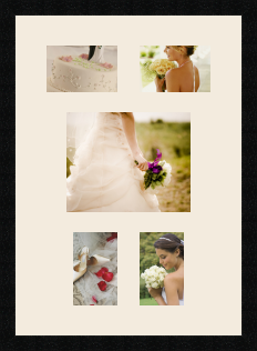 passe partout  2 - 15x10 and 1 - 25x20 and 2 - 10x15 photos