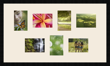 passe partout  3 - 13x18 and 4 - 18x13 photos