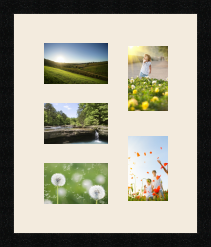 passe partout  3 - 15x10 and 2 - 10x15 photos