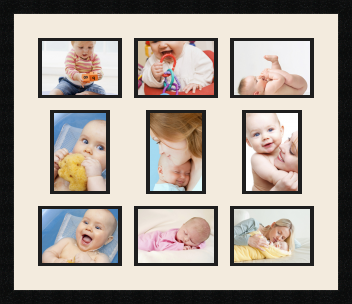 passe partout  6 - 18x13 and 3 - 13x18 photos