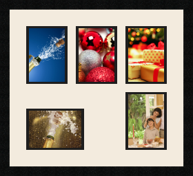 passe partout  4 - 13x18 and 1 - 18x13 photos