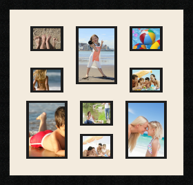 passe partout  6 - 10x8 and 3 - 13x18 photos