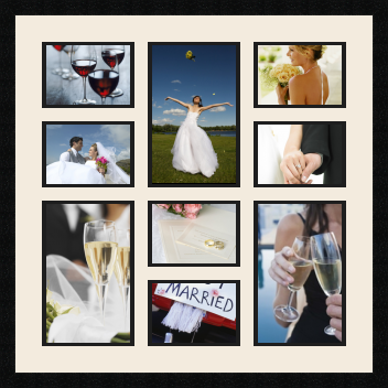 passe partout  6 - 18x13 and 3 - 18x28 photos