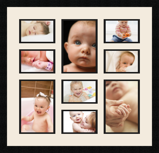 passe partout  6 - 15x10 and 3 - 15x23 photos