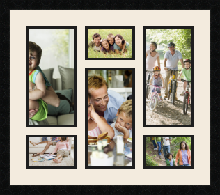 passe partout  3 - 15x30 and 3 - 15x10 photos