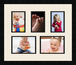 passe partout  3 - 10x15 and 2 - 18x13 photos