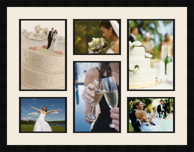 passe partout  3 - 20x30 and 3 - 20x15 photos