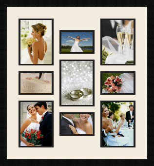 passe partout  5 - 15x20 and 4 - 15x10 photos