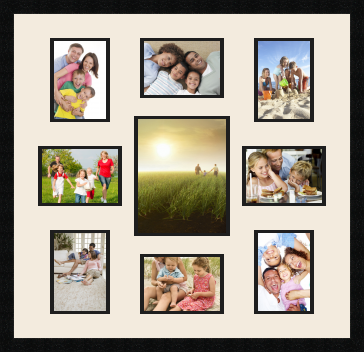 passe partout  4 - 13x18 and 4 - 18x13 and 1 - 20x25 photos