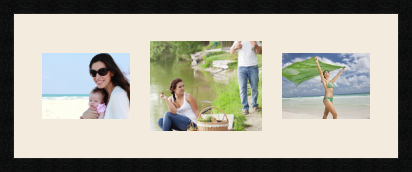 passe partout  2 - 20x15 and 1 - 25x20 photos