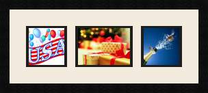 passe partout  2 - 13x13 and 1 - 18x13 photos