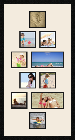 passe partout  8 - 12x12 and 2 - 24x12 photos