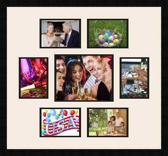 passe partout  4 - 18x13 and 2 - 13x18 and 1 - 25x20 photos