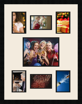 passe partout  4 - 10x15 and 2 - 15x10 and 1 - 25x20 photos