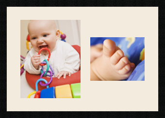 passe partout  1 - 28x35 and 1 - 25x20 photos