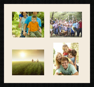 passe partout  3 - 25x20 and 1 - 20x25 photos