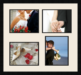passe partout  3 - 25x20 and 1 - 20x25 photos