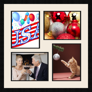 passe partout  2 - 22x28 and 2 - 28x22 photos