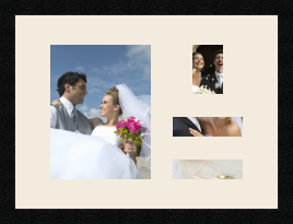 passe partout  1 - 21x27 and 1 - 8x11 and 2 - 15x5 photos