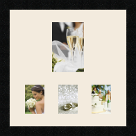 passe partout  1 - 12x17 and 3 - 8x10 photos