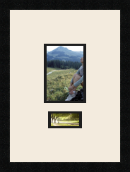 passe partout  1 - 13x18 and 1 - 10x5 photos