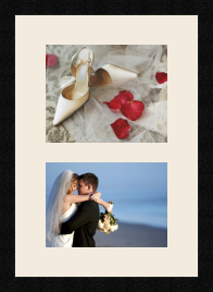 passe partout  1 - 25x20 and 1 - 25x18 photos