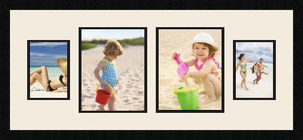 passe partout  2 - 13x18 and 2 - 20x25 photos