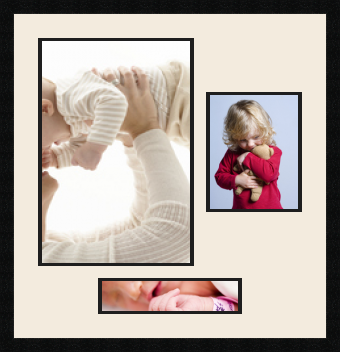 passe partout  1 - 33x48 and 1 - 20x25 and 1 - 30x8 photos