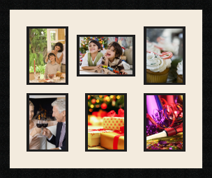 passe partout  5 - 13x18 and 1 - 18x13 photos