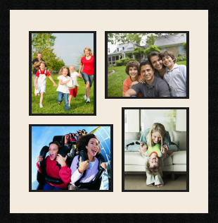 passe partout  2 - 20x25 and 2 - 25x20 photos
