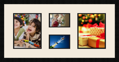 passe partout  2 - 20x25 and 2 - 15x10 photos