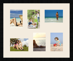 passe partout  4 - 13x18 and 2 - 18x13 photos