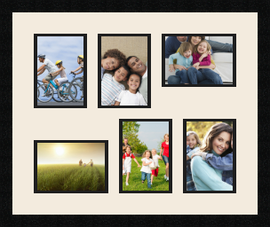 passe partout  4 - 13x18 and 2 - 18x13 photos